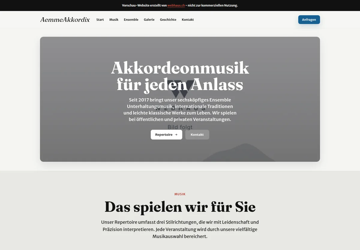 Vorschau der Website von AemmeAkkordix