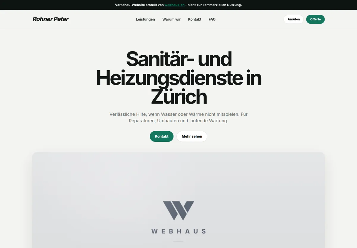 Vorschau der Website von Rohner Peter